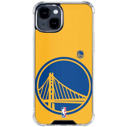 NBA Golden State Warriors Large Logo iPhone 15 Clear Case